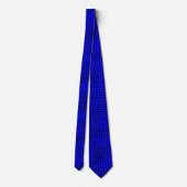 Schwarze Diamanten auf blauer Krawatte (Rückseite)