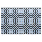 Schwarze Diamanten auf hellblauem geometrischem Stoff (Yard (91,4 cm))
