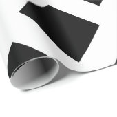 Schwarze Diamanten auf Weiß Geschenkpapier (Rolleneckpunkt)