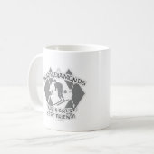 Schwarze Diamanten Kaffeetasse (Vorderseite Links)