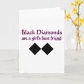 Schwarze Diamanten sind ein bester Freund der Karte (Gelbe Blume)