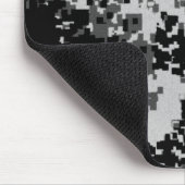Schwarze Digital-Tarnungs-Mausunterlage Mousepad (Ecke)