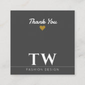 Schwarze Discount-Karte für den Mode-Designer Rabattkarte (Vorderseite)