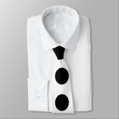 SCHWARZE DOT-Krawatte Krawatte (Gebunden)