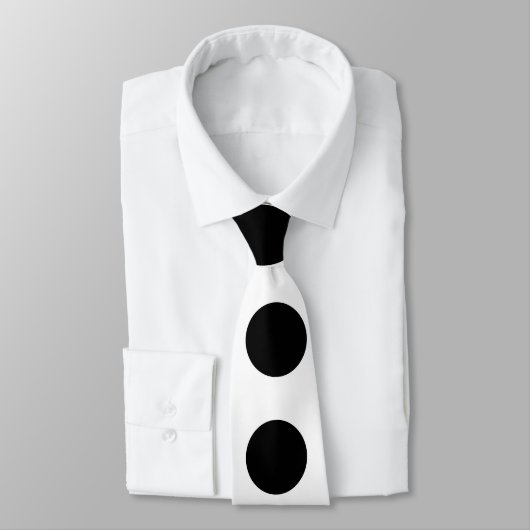 SCHWARZE DOT-Krawatte Krawatte (Gebunden)