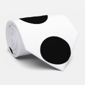 SCHWARZE DOT-Krawatte Krawatte (Gerollt)