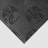 Schwarze Drachen auf dem Kohlebergbau Seidenpapier (Detail)
