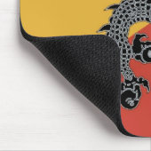 Schwarze Drachen-Mauspad Mousepad (Ecke)