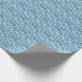 Schwarze Drachen Muster Kontur.b L Blue BG Geschenkpapier (Ecke)