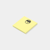 Schwarze Drachengelbe Notizblöcke Post-it Klebezettel (angewinkelt)