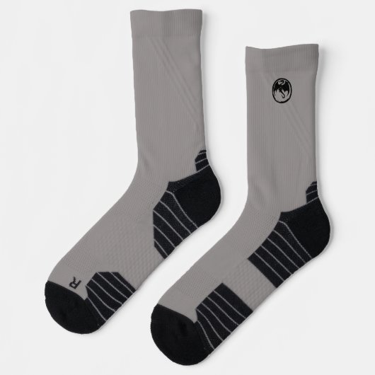 Schwarze Drachengraue Hochleistungssocken Socken (Links)