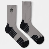 Schwarze Drachengraue Hochleistungssocken Socken (Rechts)