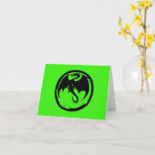 Schwarze Drachengrüne Karte (Gelbe Blume)