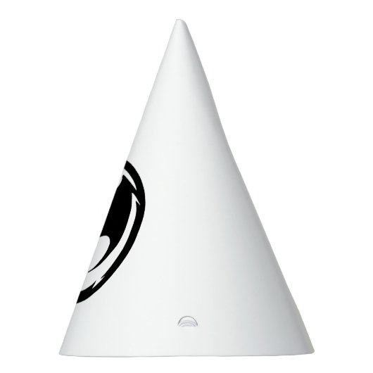 Schwarze Drachenhüte mit weißem Party Partyhütchen (Rechts)