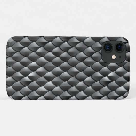 Schwarze Drachenskala Case-Mate iPhone Hülle (Rückseite (Horizontal))