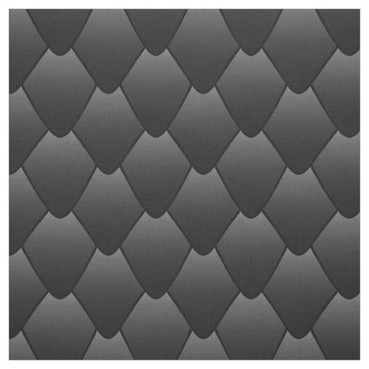 Schwarze Drachenskala Stoff (Muster)