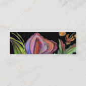 Schwarze drastische Visitenkarte (Rückseite)