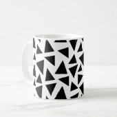 Schwarze Dreiecke Kaffeetasse (Vorderseite Links)