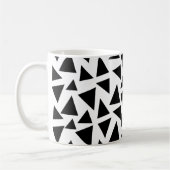 Schwarze Dreiecke Kaffeetasse (Links)