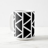 Schwarze Dreiecke Kaffeetasse (Vorderseite Links)