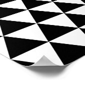 Schwarze Dreiecke Poster (Ecke)