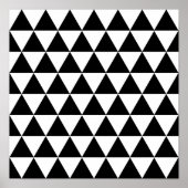 Schwarze Dreiecke Poster (Vorne)