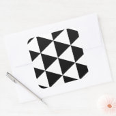 Schwarze Dreiecke Quadratischer Aufkleber (Umschlag)