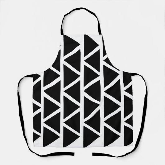 Schwarze Dreiecke Schürze (Vorderseite)