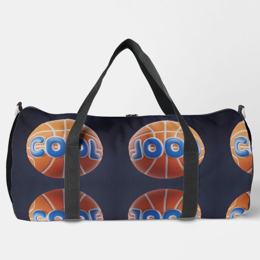 Schwarze Druckfarbe Nähen große Duffeltasche Duffle Bag (Vorderseite)