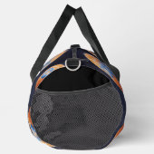 Schwarze Druckfarbe Nähen große Duffeltasche Duffle Bag (Rechts)