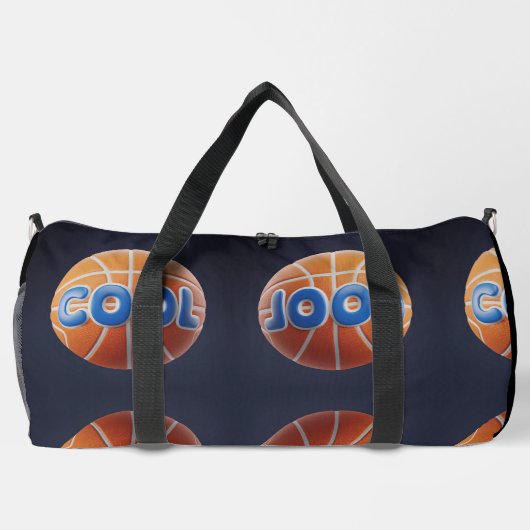 Schwarze Druckfarbe Nähen große Duffeltasche Duffle Bag (Rückseite)