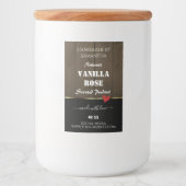 Schwarze dunkelbraune Holzkörner - Produktetikette Lebensmitteletikett (Vorderseite)