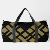 Schwarze Dunkle Beige Duffle Bag (Rückseite)