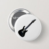 Schwarze E-Gitarre Button (Vorne & Hinten)