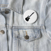 Schwarze E-Gitarre Button (Beispiel)