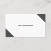 Schwarze Ecken, Minimalistisch Visitenkarte (Rückseite)