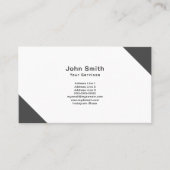 Schwarze Ecken, Minimalistisch Visitenkarte (Vorderseite)