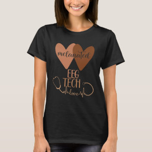 Schwarze EEG-Tech Melanisierte Schwarze Geschichte T-Shirt