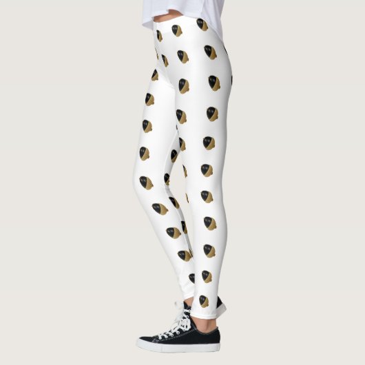 Schwarze Eichel-Leggings Leggings (Links)