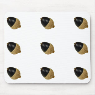 Schwarze Eichel-Mausmatte Mousepad