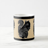 Schwarze Eichhörnchen-Eiche und schwarze Tasse (Mittel)
