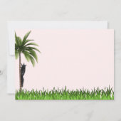 Schwarze Eichhörnchen-Flachkarte (Rückseite)