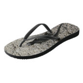 Schwarze Eidechse Badesandalen (Schrägansicht)