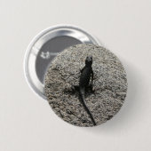 Schwarze Eidechse Button (Vorne & Hinten)