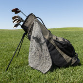 Schwarze Eidechse Golfhandtuch (Gras)