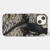 Schwarze Eidechse iPhone Hülle (Rückseite (Horizontal))