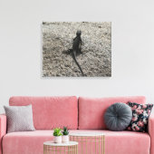 Schwarze Eidechse Leinwanddruck (Insitu (Wohnzimmer))