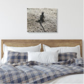 Schwarze Eidechse Leinwanddruck (Insitu (Schlafzimmer))