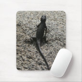 Schwarze Eidechse Mousepad (Mit Mouse)
