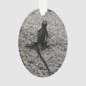 Schwarze Eidechse Ornament (Rückseite)